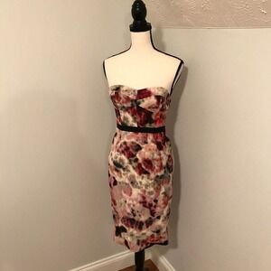 Anthropologie Moulinette Soeurs Hedgerow Corset Plum Strapless Dress - Size 0